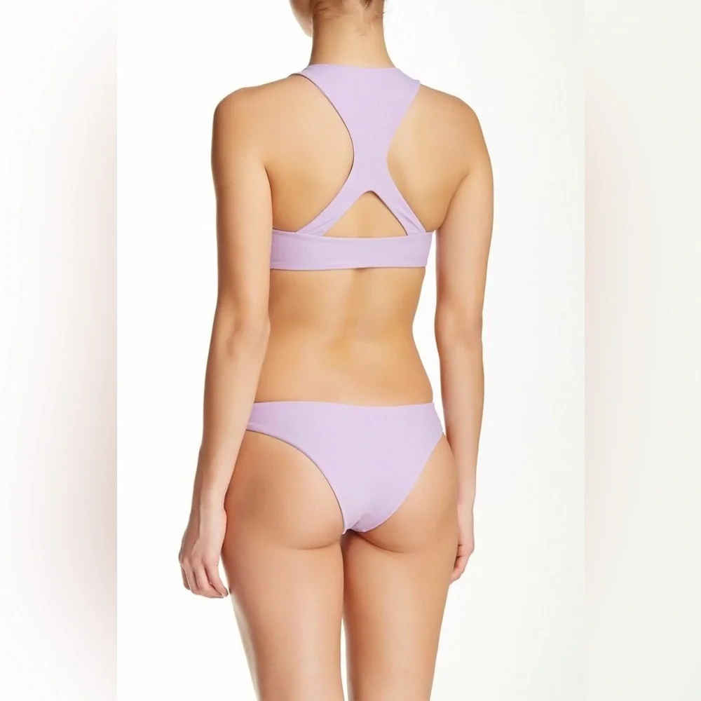 MIKOH // SZ LG // Osaka monokini one piece, taro lilac // EUC // Retail $284